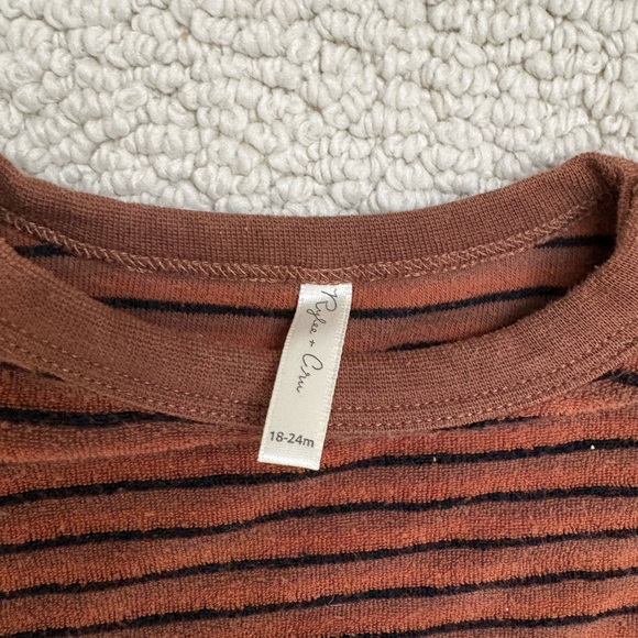 Rylee + Cru Striped Crewneck Terry Sweater - Picture 3 of 6